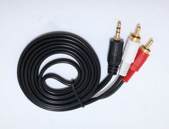 3.5mm 2 in 1 audio cable AV video cable