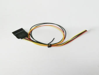 Small 4P to SATA female power cord